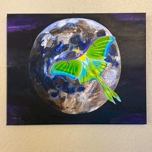 Original Artwork Luna Moth